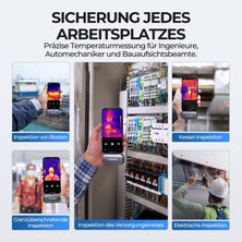 TOPDON TC002 Wärmebildkamera für iOS, 256x192 IR-Auflösung, 40mk Wärmeempfindlichkeit, Verbesserter Prüfbereich von -20℃ bis 550℃, 3 Wärmemessungen & 11 Anpassbare Paletten, für iPhone & iPad
